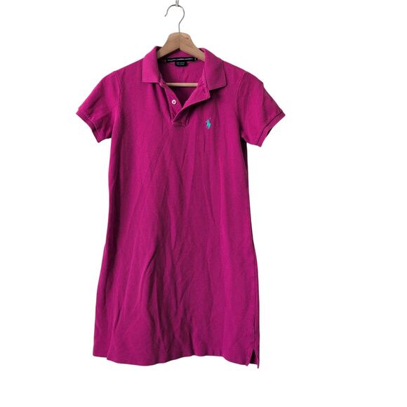 Ralph Lauren Sport Pink Cotton Polo Mini Dress Size Small Embroidered Pony RARE - Picture 5 of 8